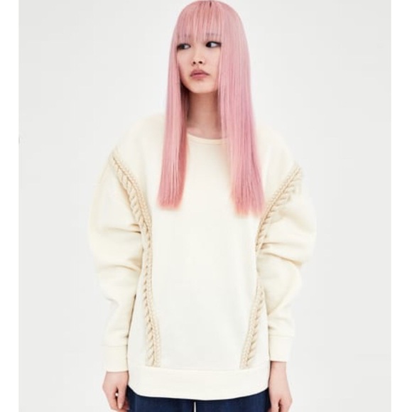 Zara Tops - ZARA Sweatshirt with Rope detail